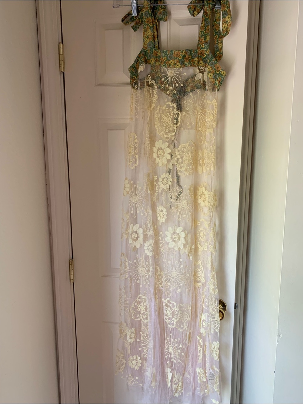 Bali Flower Fields Maxi Slip - Intimately by Free People - Size XS